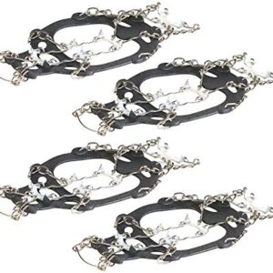 Schneeschuhketten, 2 Paar Schuhketten für alle Schuhe, Schuhgröße 34-43. Kompletter Schutz vor Glatteis, Rodeln, Schneewandern und Senioren geeignet.