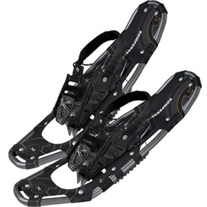 Schneeschuhe TRAILMASTER 25 schwarz, 25 Zoll, für Winter-Abenteuer, maximale Traktion auf dem Schnee