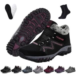 Orthopädische Winterschuhe für Damen und Herren, warm gefüllt und mit anti-rutschender Sohle, ideal für Schnee und Eis