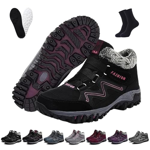 Ofreischuhe Solvema Orthopädische Winterschuhe, warm gefüllte Schnee-Stiefel für Damen und Herren, perfekt geeignet für -30°C