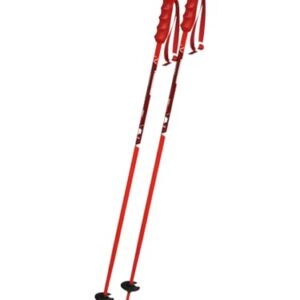 Kinder-Skistöcke von Komperdell, rote Größe 85 cm, geeignet für junge Entdecker und Bergsteiger.