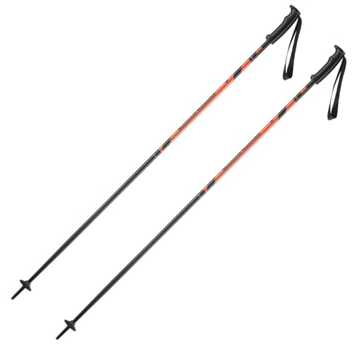 Skistöcke für Skifahrer, Elan Hotrod 125 cm, hochwertige Aluminium-Skistöcke, All Mountain Stock, Unisex, ergonomischer Griff und verstellbare Handschlaufe