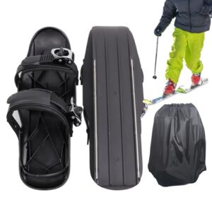 Kurzski Skates Nylon 37x13 cm Mini Ski Skates für Erwachsene - multifunktionale Winter Skischuhe für Training und Reisen