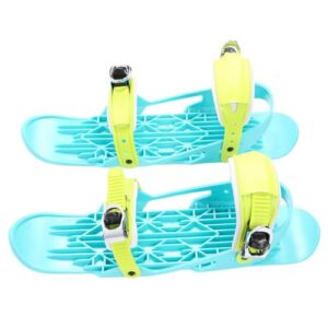 Mini Kurz Ski Skates für den Schnee, kurze Snowskates Skiboards, verstellbare Snowblades Skier für Wintersport im Schnee