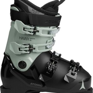 Atomic HAWX Magna 85 Damen Skischuhe (Black/Sage, 25/25.5) - Exklusive Ski-Schuhe für Frauen mit Energy Link-Technologie und Memory Fit-Heat-Fitting.
