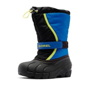 Sorel Flurry Schneestiefel in Schwarz und Blau, ideal für den Winter, Wasserdicht, Trockenhaltend, Sorel Flurry Boots