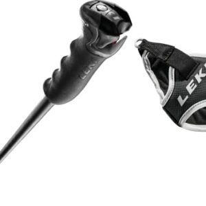 Unisex-Stöcke für Erwachsene, Leki Stock in Schwarz, stabil und bequem