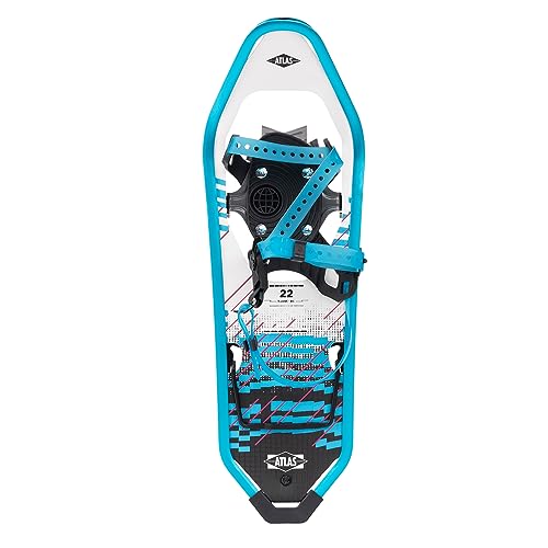 K2 Atlas Damen Schneeschuhe Range-Bc W, blau-weiß, 16F0017 - perfekte Skischuhe für Frauen mit robustem und langlebigen Design, Nytex Infinity Decking und Pivot Limiter